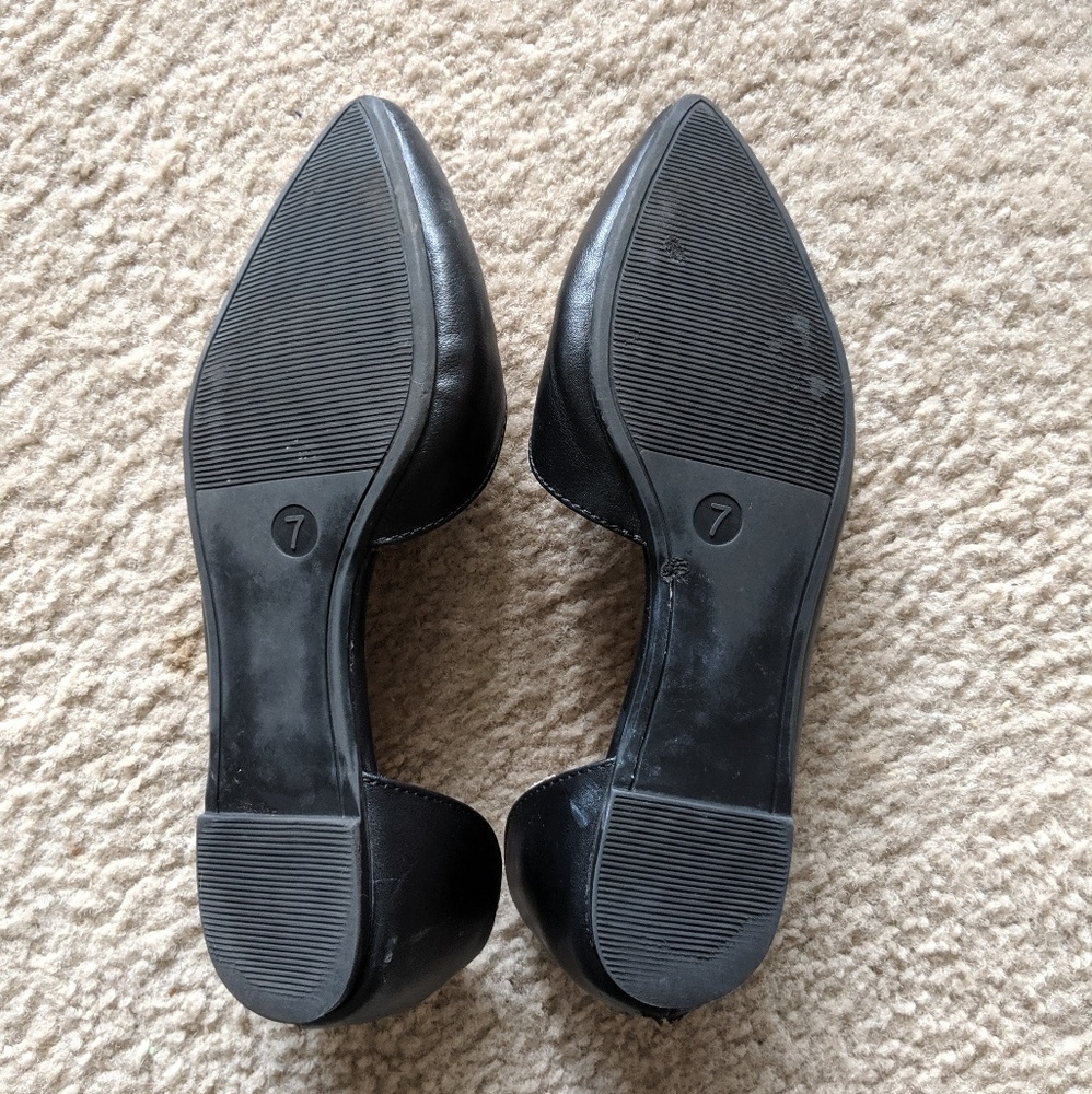 Pointed Toe Open Flats - Picture 4 of 6